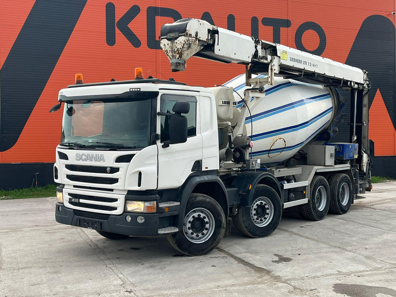 Scania P 410 8x4 LIEBHERR 9 m3 + CONVEYOR / FULL STEEL - شاحنة خلاطة خرسانة: صور 1 Scania P 410 8x4 LIEBHERR 9 m3 + CONVEYOR / FULL STEEL - شاحنة خلاطة خرسانة: صور 1