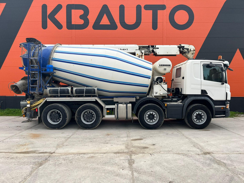 Scania P 410 8x4 LIEBHERR 9 m3 + CONVEYOR / FULL STEEL - شاحنة خلاطة خرسانة: صور 4 Scania P 410 8x4 LIEBHERR 9 m3 + CONVEYOR / FULL STEEL - شاحنة خلاطة خرسانة: صور 4