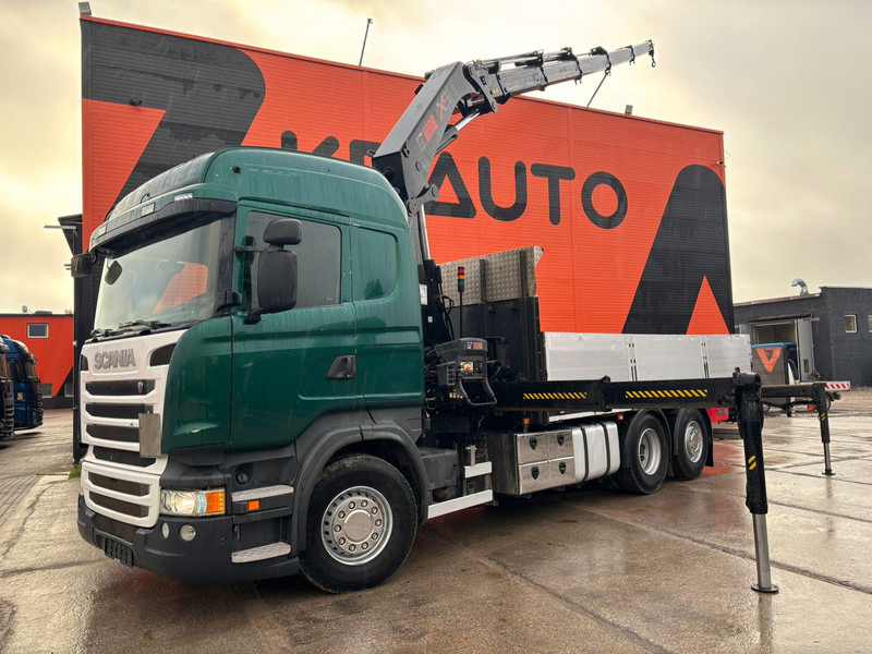 Scania R 410 6x2 HIAB 322EP-5 HIPRO / PLATFORM L=6131 mm - شاحنات مسطحة, شاحنة كرين: صور 1 Scania R 410 6x2 HIAB 322EP-5 HIPRO / PLATFORM L=6131 mm - شاحنات مسطحة, شاحنة كرين: صور 1
