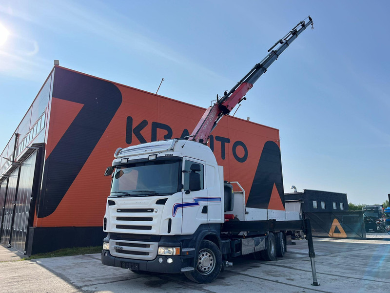 Scania R 440 6x2*4 FASSI F260XP / PLATFORM L=6760 mm - شاحنات مسطحة, شاحنة كرين: صور 1 Scania R 440 6x2*4 FASSI F260XP / PLATFORM L=6760 mm - شاحنات مسطحة, شاحنة كرين: صور 1