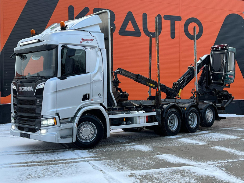 Scania R 520 8x4*4 RETARDER - شاحنة قطع الأشجار, شاحنة كرين: صور 2 Scania R 520 8x4*4 RETARDER - شاحنة قطع الأشجار, شاحنة كرين: صور 2