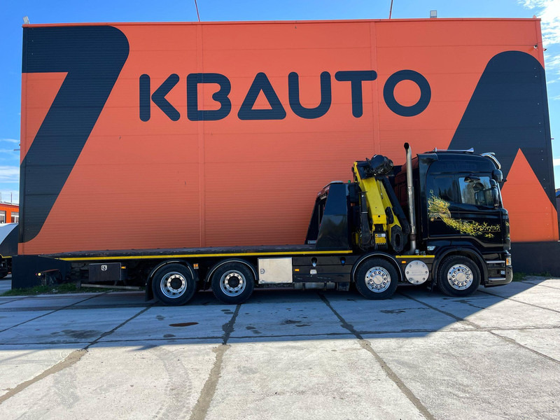Scania R 560 8x4 PK 34002 / WINCH / FALCOM FAS 12000 / PLATFORM L=6564 mm - شاحنات مسطحة, شاحنة كرين: صور 4 Scania R 560 8x4 PK 34002 / WINCH / FALCOM FAS 12000 / PLATFORM L=6564 mm - شاحنات مسطحة, شاحنة كرين: صور 4