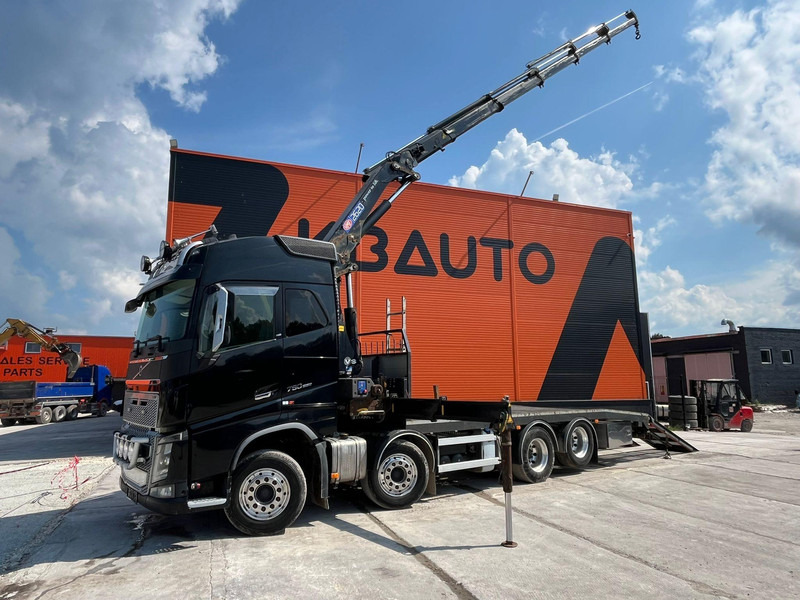 Volvo FH 16 750 8x4 HMF2620K-5 / WINCH / PLATFORM L=7100 mm - شاحنة نقل سيارات شاحنة: صور 1 Volvo FH 16 750 8x4 HMF2620K-5 / WINCH / PLATFORM L=7100 mm - شاحنة نقل سيارات شاحنة: صور 1