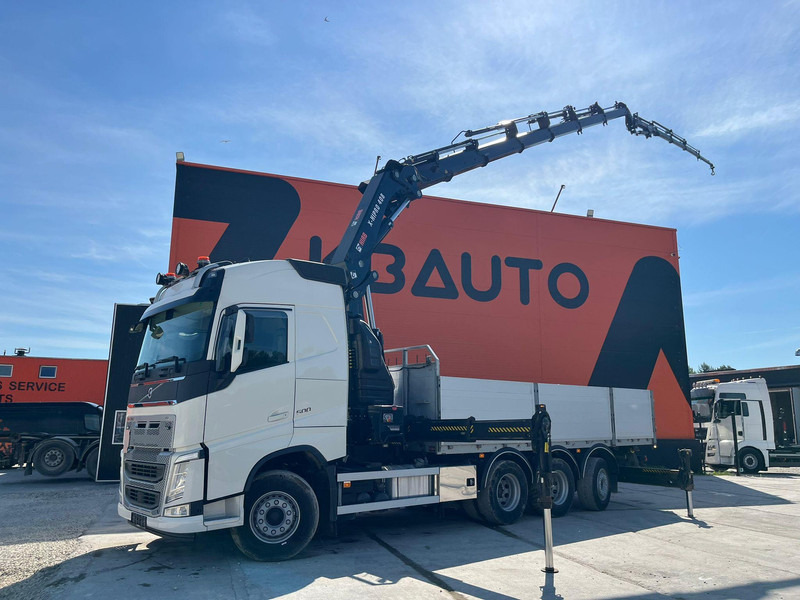 Volvo FH 500 8x4*4 HIAB 408E-6 + JIB / PLATFORM L=6434 mm - شاحنات مسطحة, شاحنة كرين: صور 1 Volvo FH 500 8x4*4 HIAB 408E-6 + JIB / PLATFORM L=6434 mm - شاحنات مسطحة, شاحنة كرين: صور 1