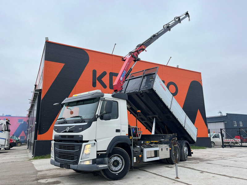 Volvo FM 410 6x2*4 HMF 1120-K4 / TIPPER BOX L=5573 mm - قلابات, شاحنة كرين: صور 1 Volvo FM 410 6x2*4 HMF 1120-K4 / TIPPER BOX L=5573 mm - قلابات, شاحنة كرين: صور 1