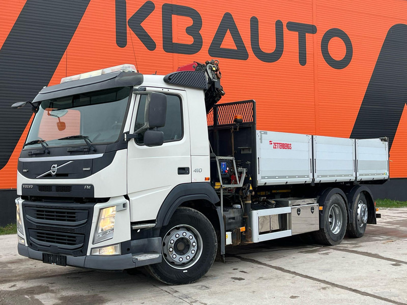 Volvo FM 410 6x2*4 HMF 1120-K4 / TIPPER BOX L=5573 mm - قلابات, شاحنة كرين: صور 2 Volvo FM 410 6x2*4 HMF 1120-K4 / TIPPER BOX L=5573 mm - قلابات, شاحنة كرين: صور 2