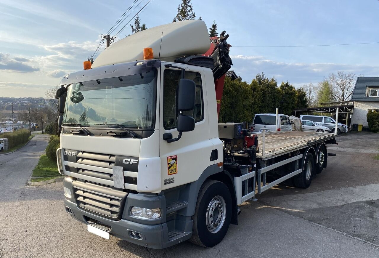 DAF CF 85 410 - شاحنات مسطحة, شاحنة كرين: صور 1 DAF CF 85 410 - شاحنات مسطحة, شاحنة كرين: صور 1