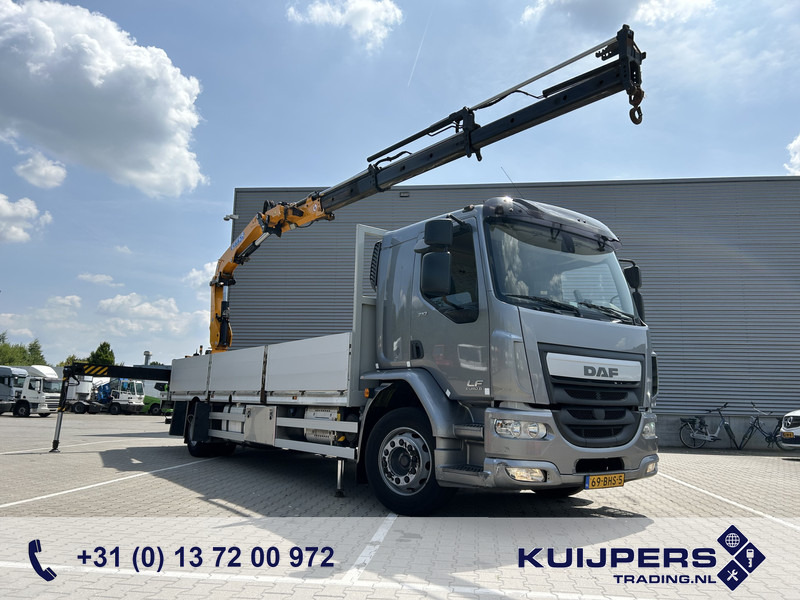 DAF LF 310 FA / Effer 175.2/3s Crane / 728 dkm / Flat Bed / APK TUV 10-25 - شاحنة كرين: صور 1 DAF LF 310 FA / Effer 175.2/3s Crane / 728 dkm / Flat Bed / APK TUV 10-25 - شاحنة كرين: صور 1