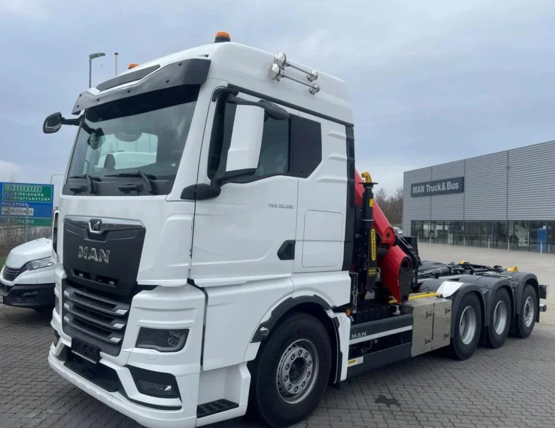 MAN TGS 35.510 8×4 Tridem kranväxlare Palfinger - شاحنة ذات الخطاف, شاحنة كرين: صور 1 MAN TGS 35.510 8×4 Tridem kranväxlare Palfinger - شاحنة ذات الخطاف, شاحنة كرين: صور 1