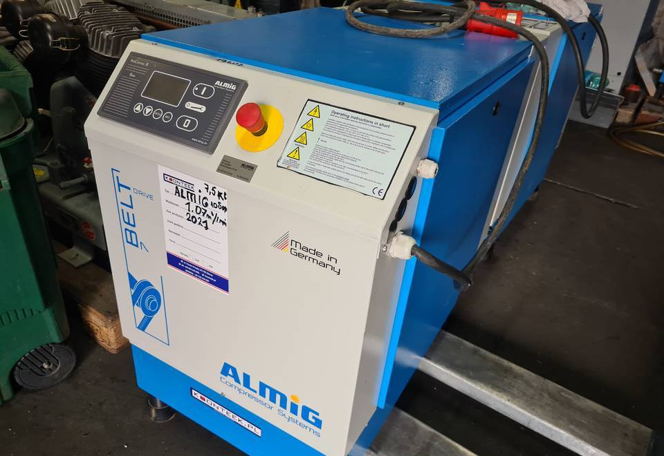 Kompresor śrubowy Almig Belt 7, 7,5 kw. 2021r - ضاغط الهواء: صور 1 Kompresor śrubowy Almig Belt 7, 7,5 kw. 2021r - ضاغط الهواء: صور 1