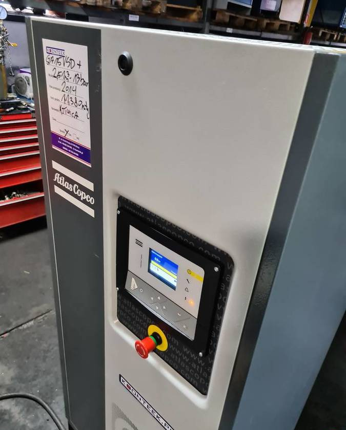 Kompresor śrubowy Atlas Copco GA 15 VSD ff + - ضاغط الهواء: صور 1 Kompresor śrubowy Atlas Copco GA 15 VSD ff + - ضاغط الهواء: صور 1