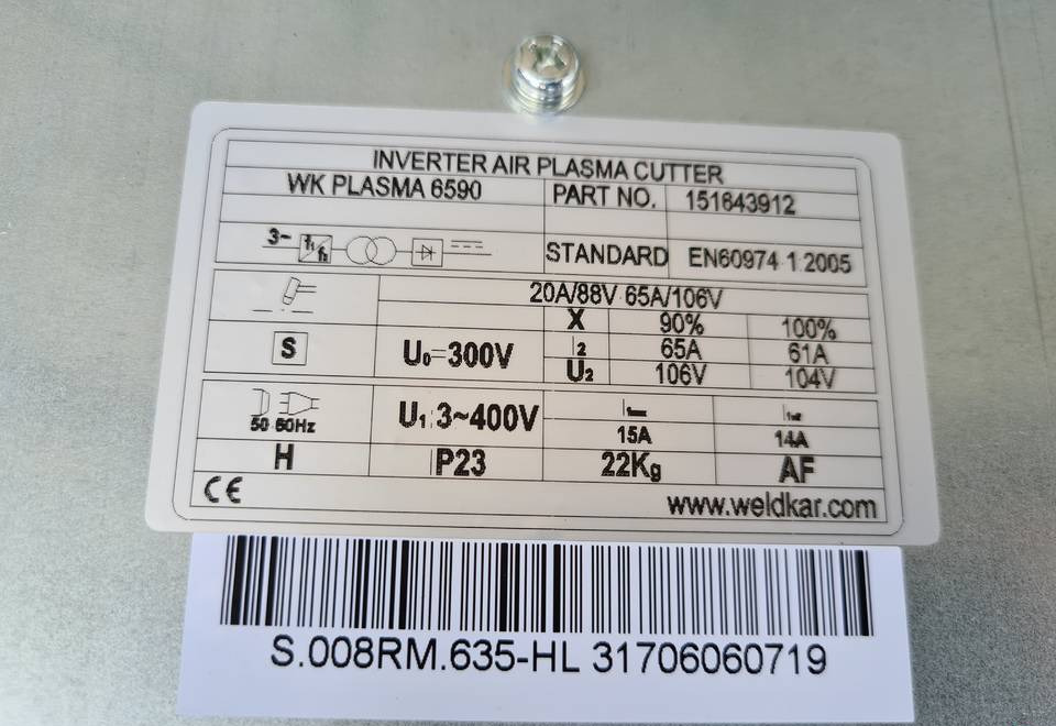 Plazma Przecinarka plazmowa WELDKAR WK Plasma 6590 - ادوات لحام: صور 4 Plazma Przecinarka plazmowa WELDKAR WK Plasma 6590 - ادوات لحام: صور 4