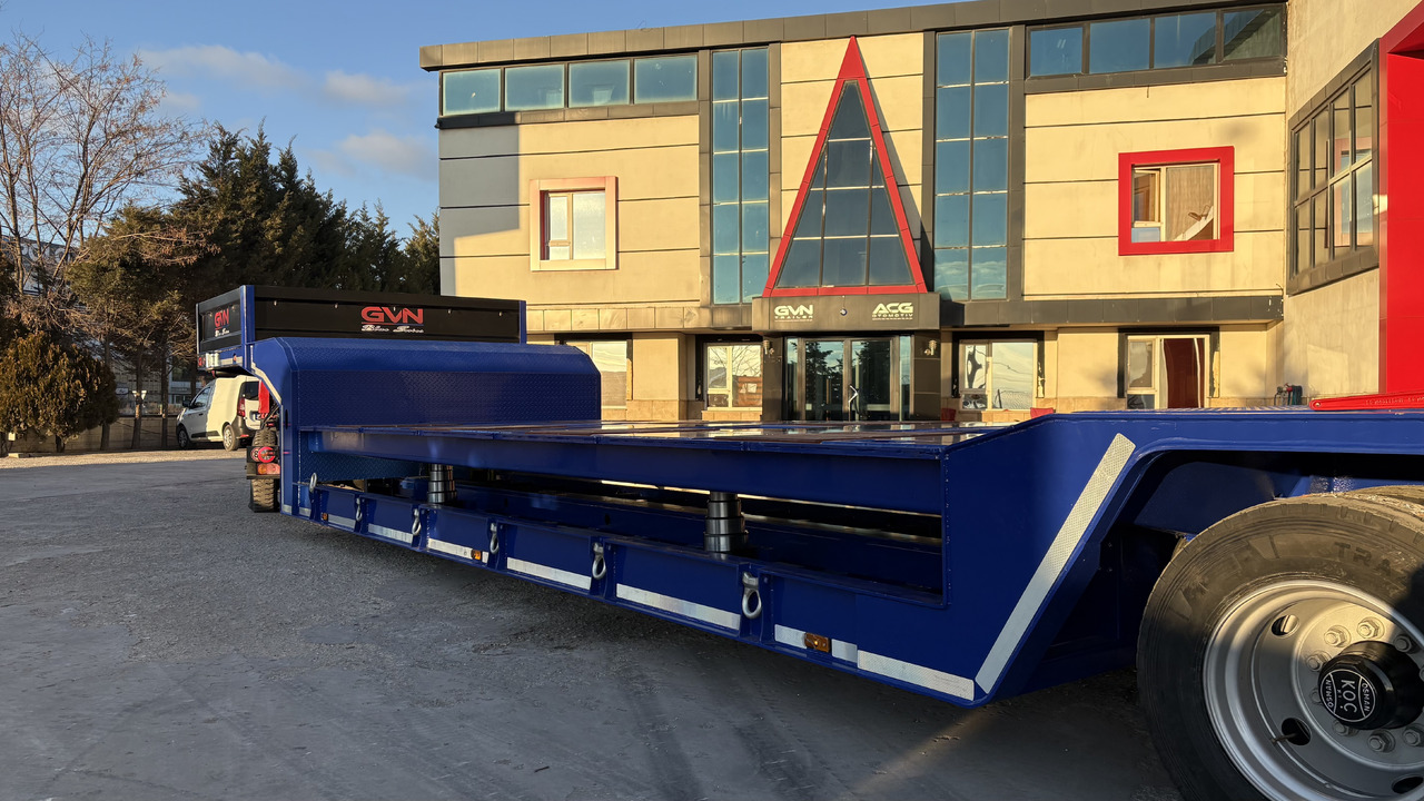 جديد عربة مسطحة منخفضة نصف مقطورة GVN Trailer 2 AXLE HYDRAULIC PLATFORM LOWBED: صور 7
