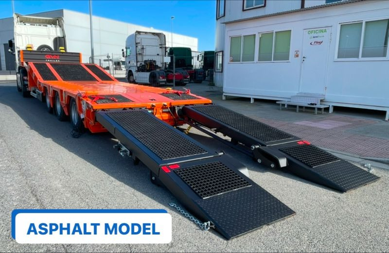 جديد عربة مسطحة منخفضة نصف مقطورة GVN Trailer 3 AXLE HYDRAULIC PLATFORM LOWBED: صور 10