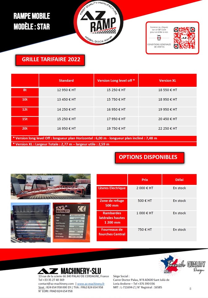 جديد منحدر تحميل AZ RAMP STAR-15-ZR-LLO-E mobile loading ramp: صور 13