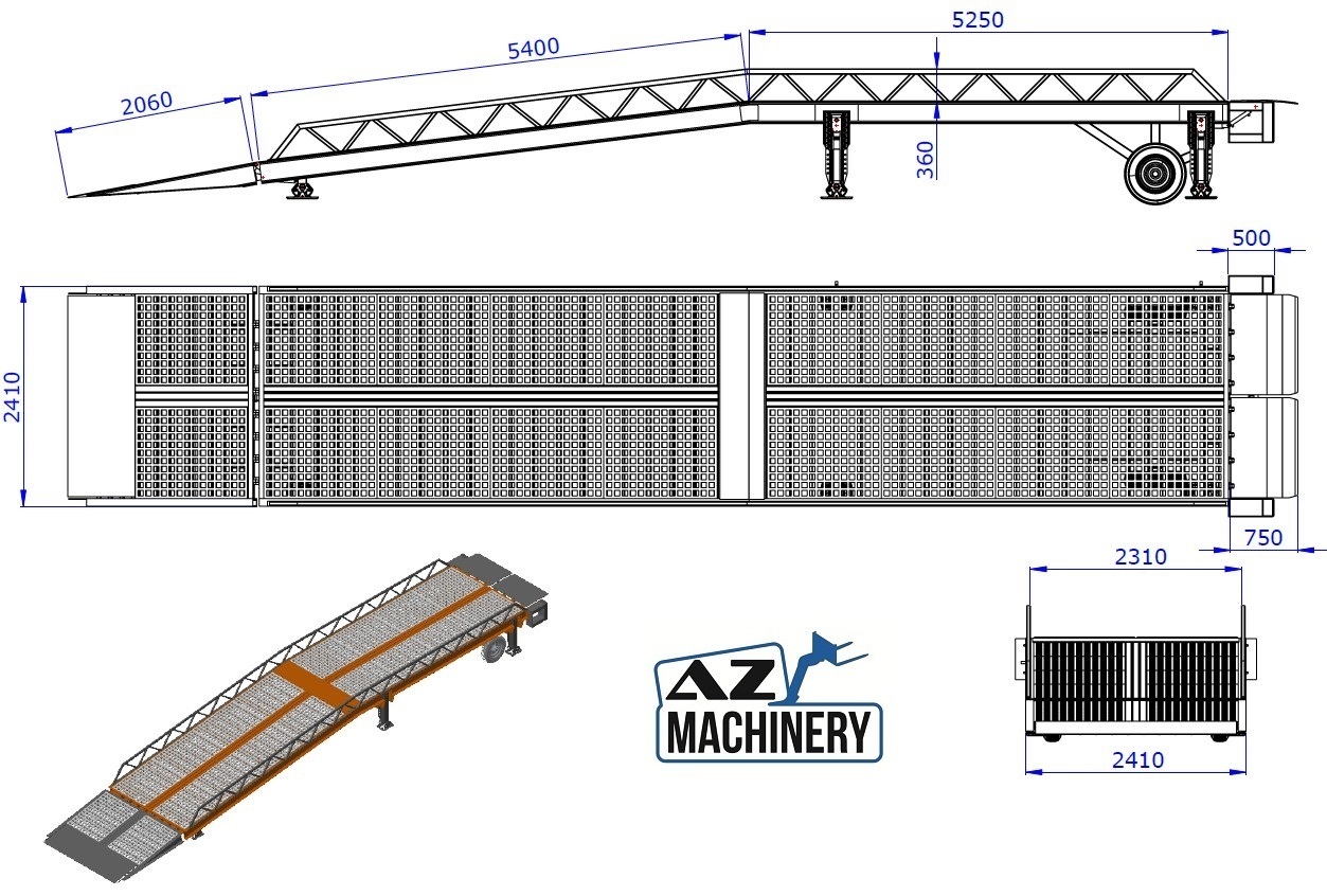 جديد منحدر تحميل AZ RAMP STAR-15-ZR-LLO-E mobile loading ramp: صور 12