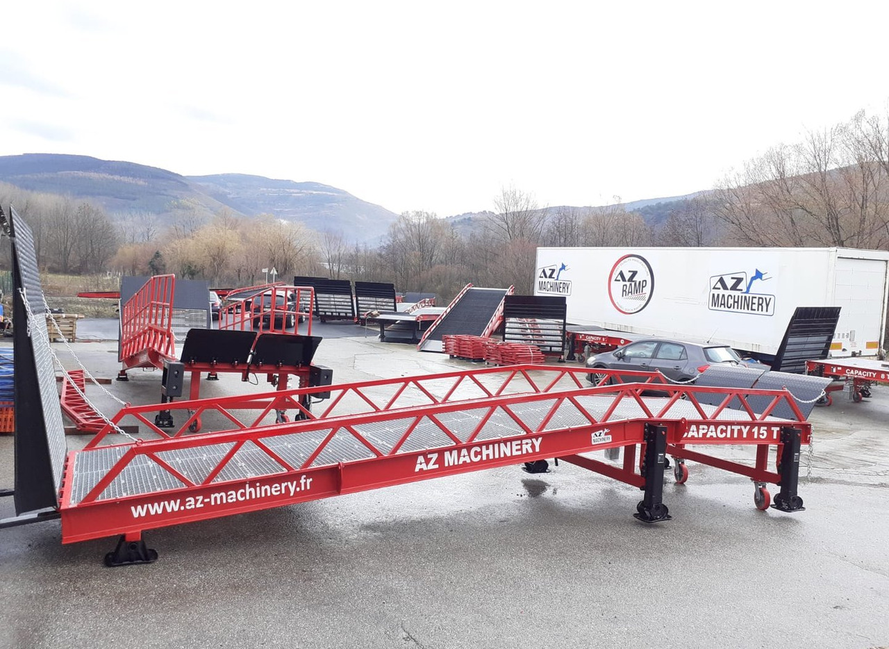 جديد منحدر تحميل Loading Ramp with with electric tilting bridge -  AZ RAMP - STAR- 15T-ZR-E. 15 ton capacity: صور 8