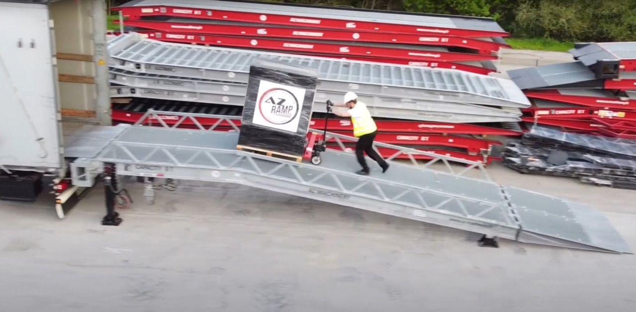 جديد منحدر تحميل Loading Ramp with with hydraulic tilting bridge -  AZ RAMP - STAR- 12T FULL GALVA: صور 7