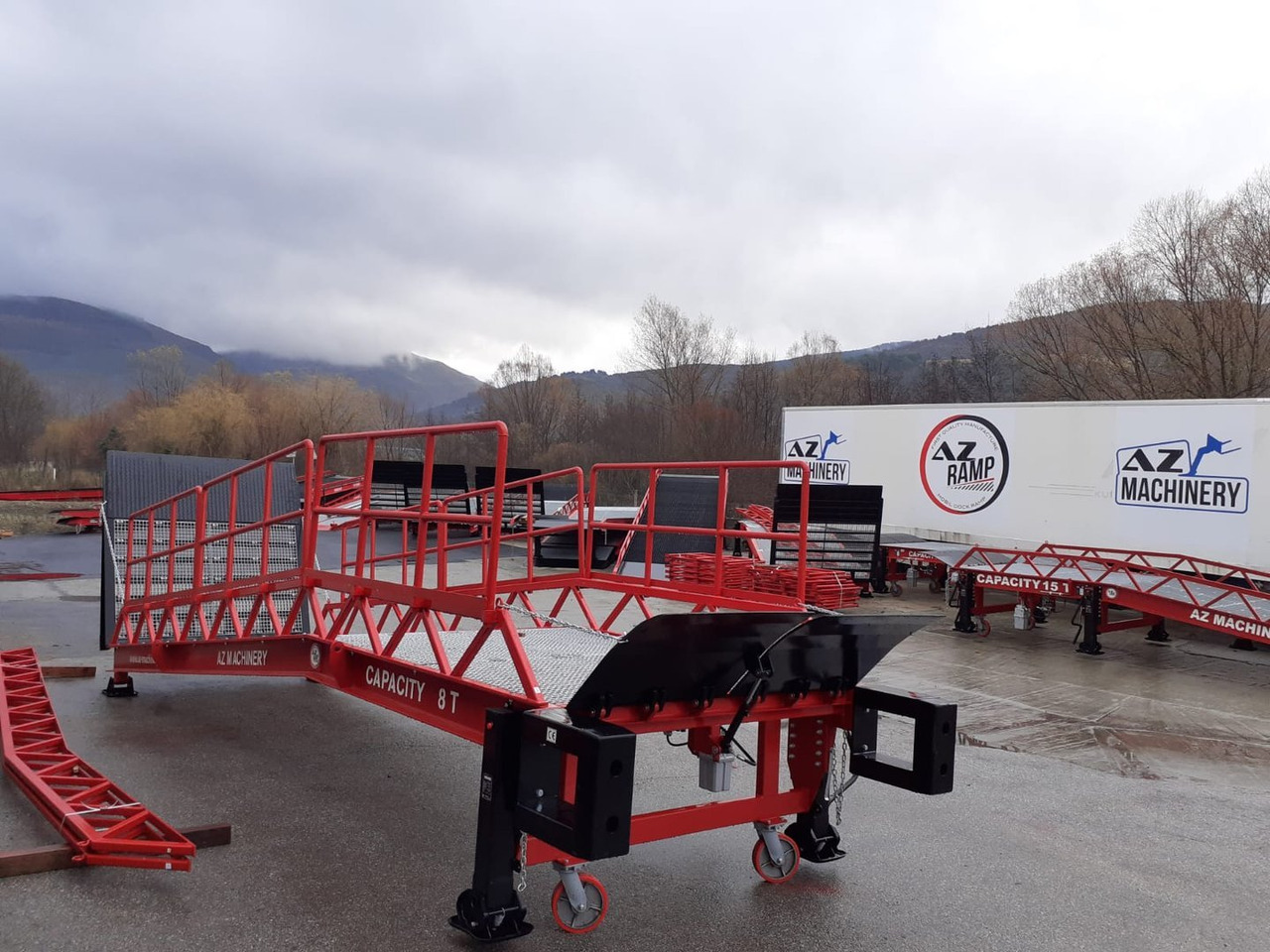 جديد منحدر تحميل Loading Ramp with with hydraulic tilting bridge -  AZ RAMP - STAR-RL- 12T. 12 ton capacity: صور 5