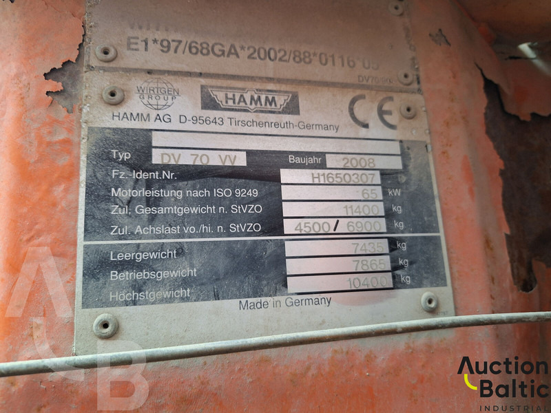مدحلة Hamm DV 70 VV: صور 15