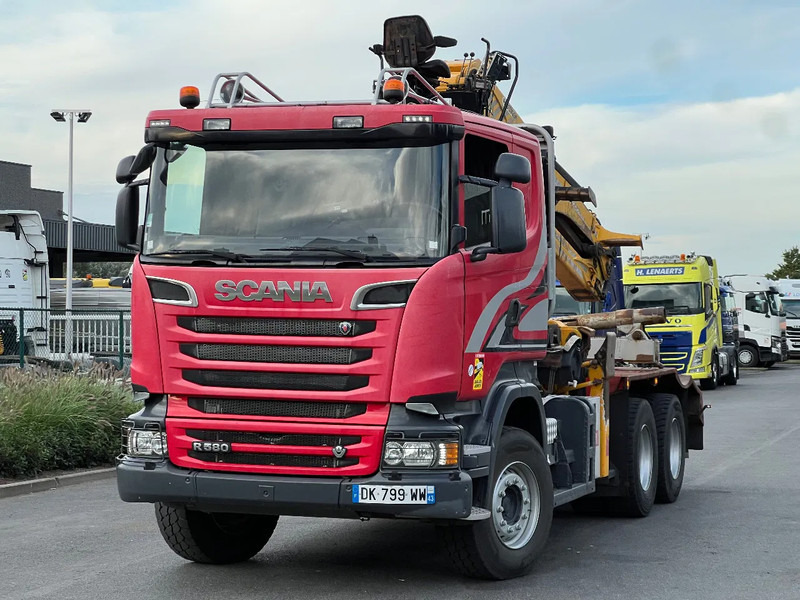 Scania R580 6x4 full steel*3pedal opticruise*R580 V8* - شاحنة قطع الأشجار: صور 1 Scania R580 6x4 full steel*3pedal opticruise*R580 V8* - شاحنة قطع الأشجار: صور 1