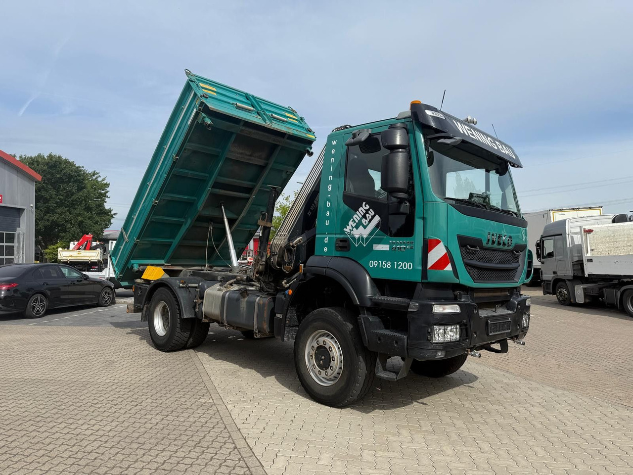 Iveco AD190 T/W Trakker 410 4x4 Allrad Kran KipperHIAB - قلابات, شاحنة كرين: صور 2 Iveco AD190 T/W Trakker 410 4x4 Allrad Kran KipperHIAB - قلابات, شاحنة كرين: صور 2