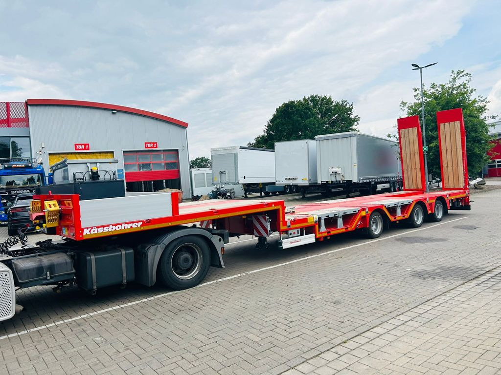 Kässbohrer KSLA RJ Mega Jumbo Tieflader mit Radmulden tele - عربة مسطحة منخفضة نصف مقطورة: صور 3 Kässbohrer KSLA RJ Mega Jumbo Tieflader mit Radmulden tele - عربة مسطحة منخفضة نصف مقطورة: صور 3