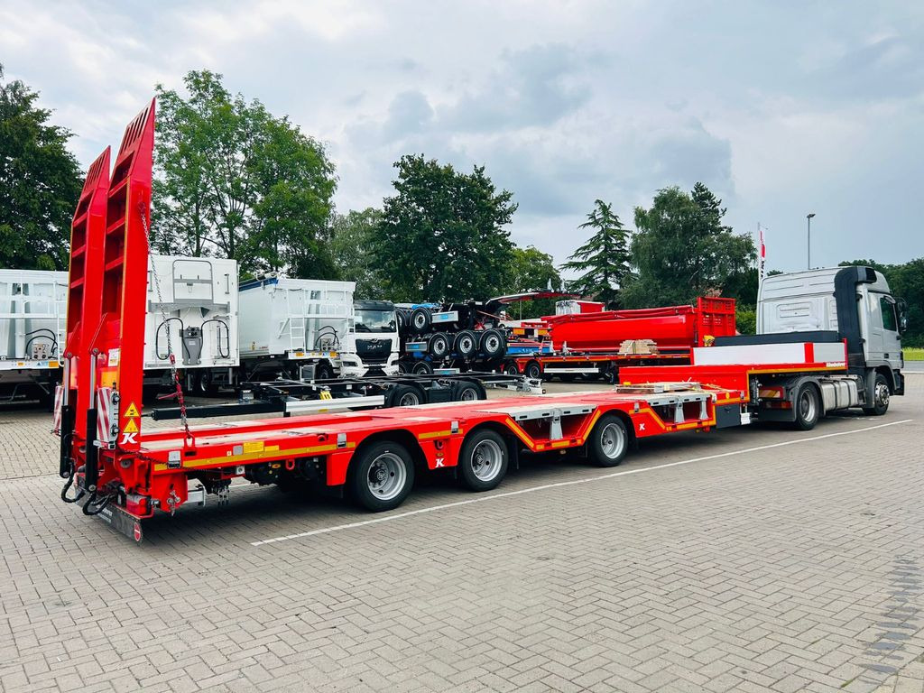 Kässbohrer KSLA RJ Mega Jumbo Tieflader mit Radmulden tele - عربة مسطحة منخفضة نصف مقطورة: صور 4 Kässbohrer KSLA RJ Mega Jumbo Tieflader mit Radmulden tele - عربة مسطحة منخفضة نصف مقطورة: صور 4