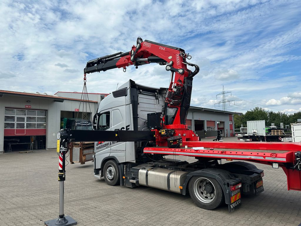 Wiese Stufensattel Tieflader mit Kran Fassi F545 - عربة مسطحة منخفضة نصف مقطورة: صور 3 Wiese Stufensattel Tieflader mit Kran Fassi F545 - عربة مسطحة منخفضة نصف مقطورة: صور 3