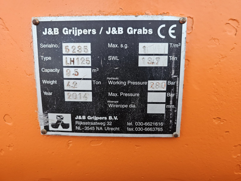 Jb clamshell 9500 liter sennebogen sennebogen liebherr lh fuchs mhl - مخلبي - آلات البناء: صور 5 Jb clamshell 9500 liter sennebogen sennebogen liebherr lh fuchs mhl - مخلبي - آلات البناء: صور 5