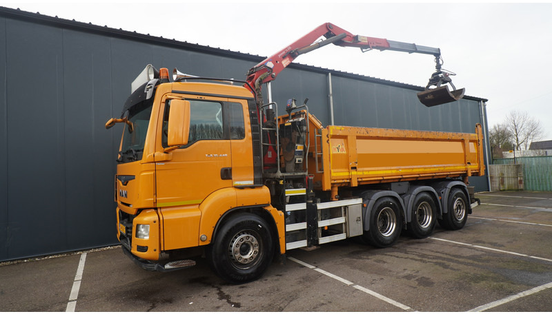 MAN TGS 35.440 8X4 2 SIDE TIPPER WITH HMF Z 1943 CRANE 415.000KM - شاحنة كرين: صور 3 MAN TGS 35.440 8X4 2 SIDE TIPPER WITH HMF Z 1943 CRANE 415.000KM - شاحنة كرين: صور 3