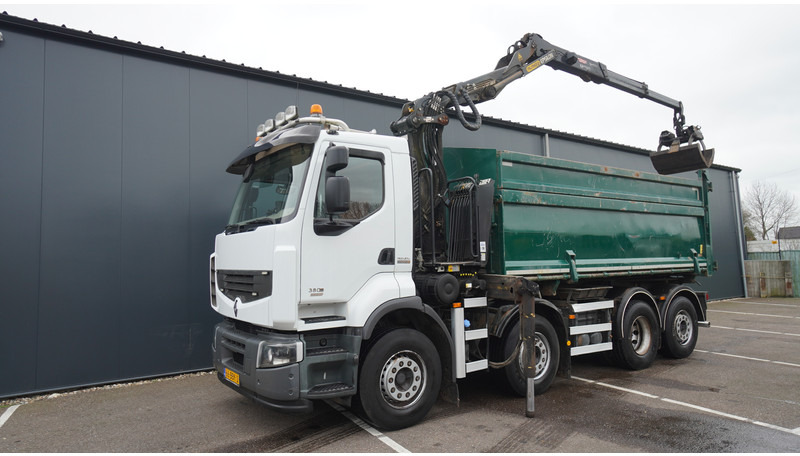 Renault PREMIUM 380 DXI 8X2/6 2 SIDE TIPPER WITH PLFINGER Q 170 Z CRANE.278.200KM - شاحنة كرين: صور 3 Renault PREMIUM 380 DXI 8X2/6 2 SIDE TIPPER WITH PLFINGER Q 170 Z CRANE.278.200KM - شاحنة كرين: صور 3