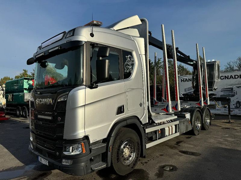 Scania R730 V8 6X4, Retarder,Timber-truck + Kesla, 2020 - شاحنة قطع الأشجار, شاحنة كرين: صور 3 Scania R730 V8 6X4, Retarder,Timber-truck + Kesla, 2020 - شاحنة قطع الأشجار, شاحنة كرين: صور 3