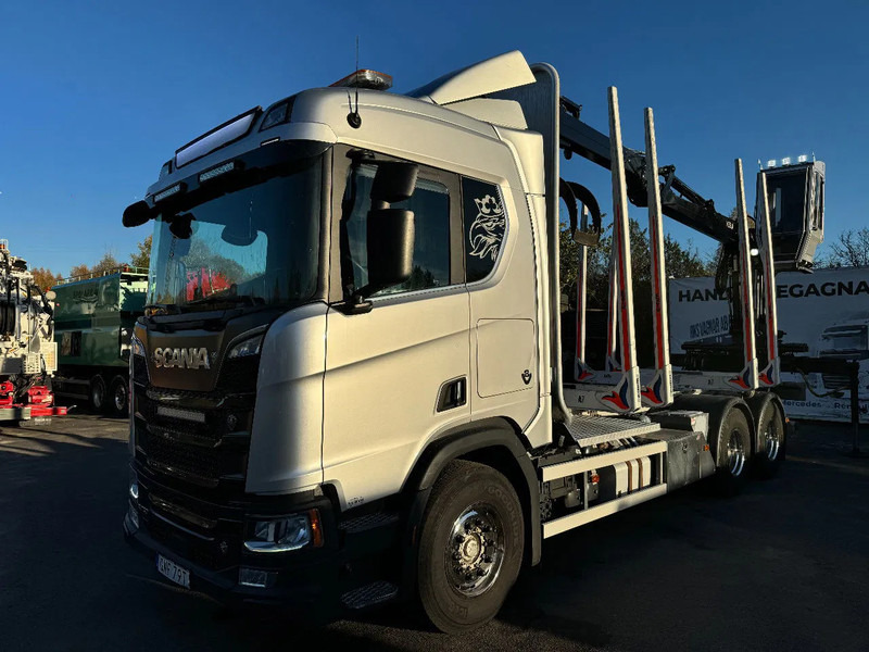 Scania R730 V8 6X4, Retarder, Timber-truck + Kesla L2009, 2020 - شاحنة قطع الأشجار, شاحنة كرين: صور 4 Scania R730 V8 6X4, Retarder, Timber-truck + Kesla L2009, 2020 - شاحنة قطع الأشجار, شاحنة كرين: صور 4