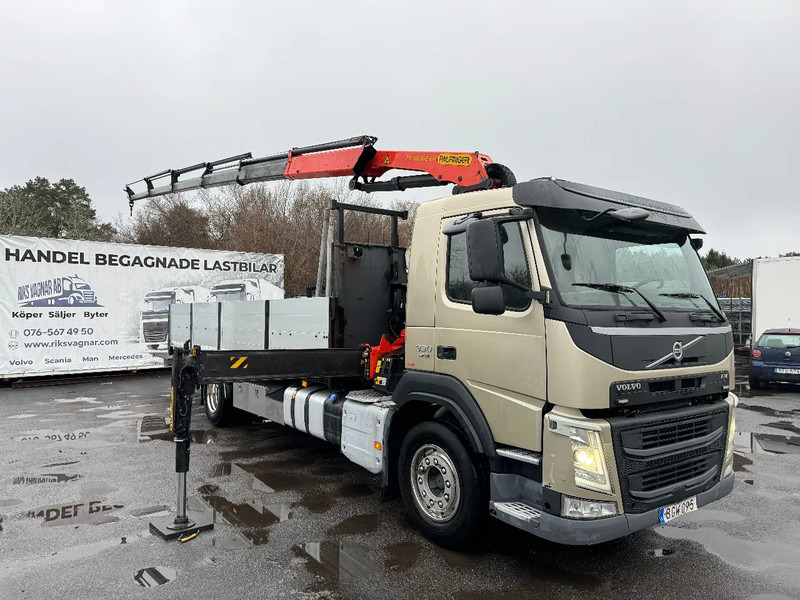 Volvo FM 11.330 4x2, Flatbed-truck with 18t/m Crane, 2014 - شاحنات مسطحة, شاحنة كرين: صور 1 Volvo FM 11.330 4x2, Flatbed-truck with 18t/m Crane, 2014 - شاحنات مسطحة, شاحنة كرين: صور 1