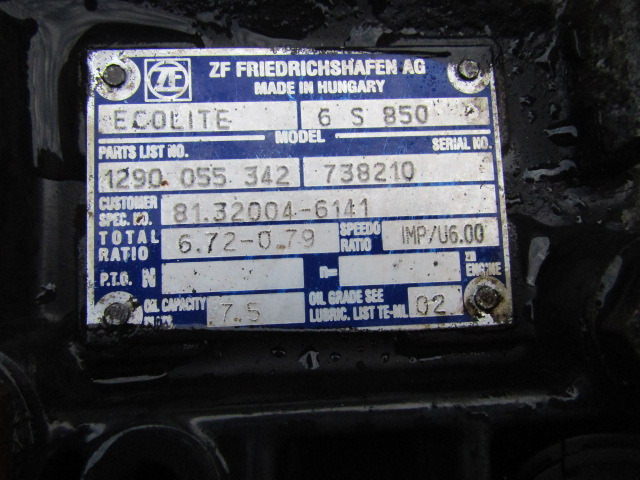 MAN TGL ZF65850 ECOLITE GEARBOX - علبة التروس - شاحنة: صور 3 MAN TGL ZF65850 ECOLITE GEARBOX - علبة التروس - شاحنة: صور 3