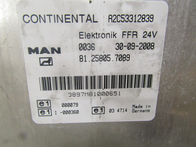 MAN TGM FFR UNIT 81.25805.7089 - النظام الكهربائي - شاحنة: صور 2 MAN TGM FFR UNIT 81.25805.7089 - النظام الكهربائي - شاحنة: صور 2