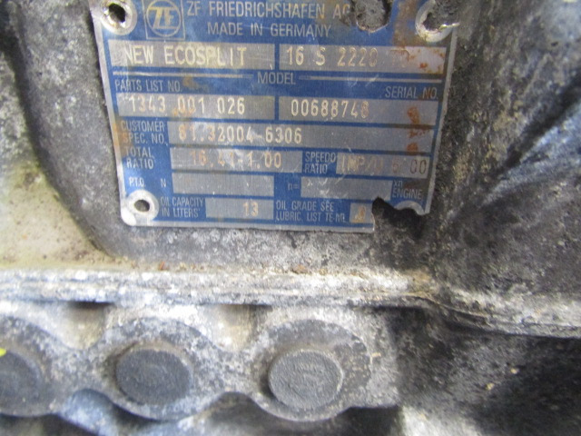 MAN TGS ZF 16S 2220TD MANUAL GEARBOX - المحرك و قطع الغيار - شاحنة: صور 3 MAN TGS ZF 16S 2220TD MANUAL GEARBOX - المحرك و قطع الغيار - شاحنة: صور 3