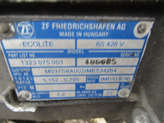 MITSUBISHI FUSO 6 SPEED MANUAL ZF GEARBOX TYPE 6S 420V - علبة التروس - شاحنة: صور 4 MITSUBISHI FUSO 6 SPEED MANUAL ZF GEARBOX TYPE 6S 420V - علبة التروس - شاحنة: صور 4