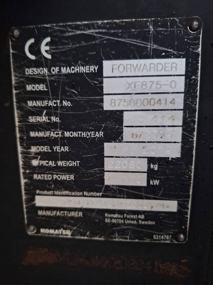 شاحنات نقل الأخشاب في الغابات Komatsu 875: صور 10 شاحنات نقل الأخشاب في الغابات Komatsu 875: صور 10