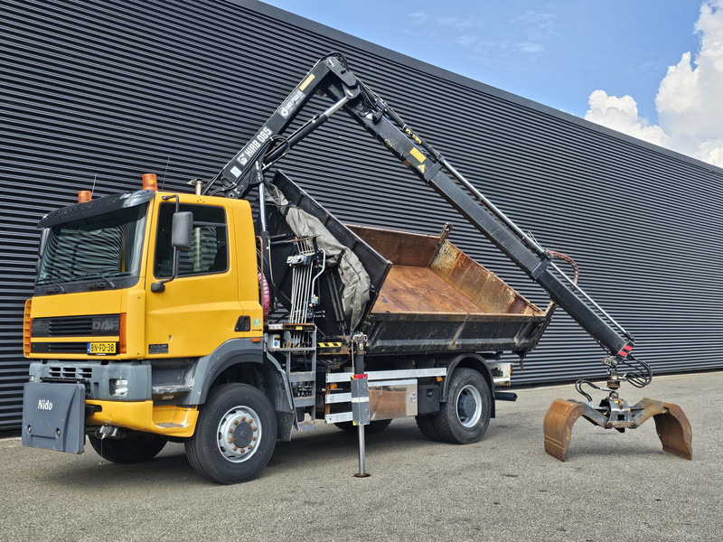 DAF CF 75.250 4X4 / HIAB CRANE + TIPPER / MANUAL / SPRING - قلابات, شاحنة كرين: صور 2 DAF CF 75.250 4X4 / HIAB CRANE + TIPPER / MANUAL / SPRING - قلابات, شاحنة كرين: صور 2