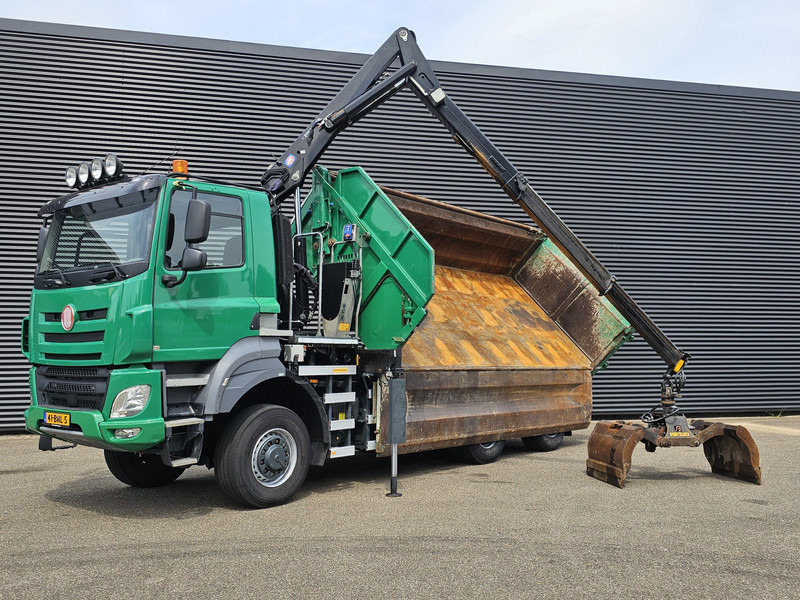 DAF TATRA 6X6 / T158/II / 2 SIDE TIPPER - HMF Z CRANE - قلابات, شاحنة كرين: صور 4 DAF TATRA 6X6 / T158/II / 2 SIDE TIPPER - HMF Z CRANE - قلابات, شاحنة كرين: صور 4