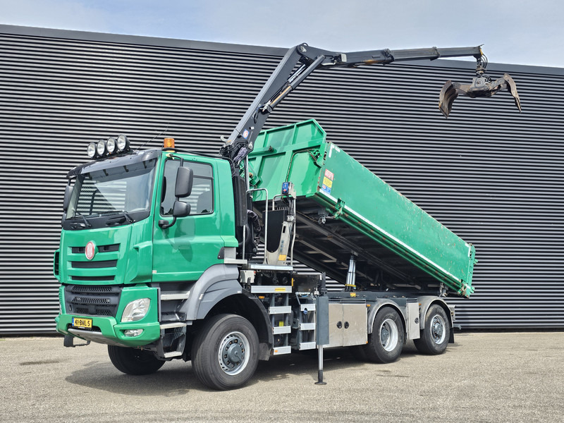 DAF TATRA T158/II 6X6 / HMF Z CRANE + 2 SIDE TIPPER - قلابات, شاحنة كرين: صور 1 DAF TATRA T158/II 6X6 / HMF Z CRANE + 2 SIDE TIPPER - قلابات, شاحنة كرين: صور 1