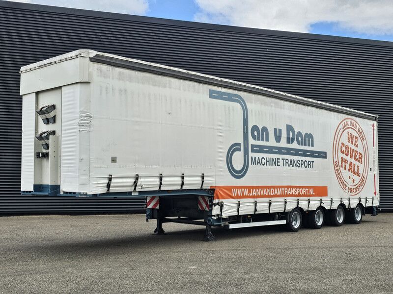 ES-GE 4STL48 / 4 AXLE / SLIDING ROOF / EXPANDABLE / LIFT ROOF - عربة مسطحة منخفضة نصف مقطورة: صور 1 ES-GE 4STL48 / 4 AXLE / SLIDING ROOF / EXPANDABLE / LIFT ROOF - عربة مسطحة منخفضة نصف مقطورة: صور 1