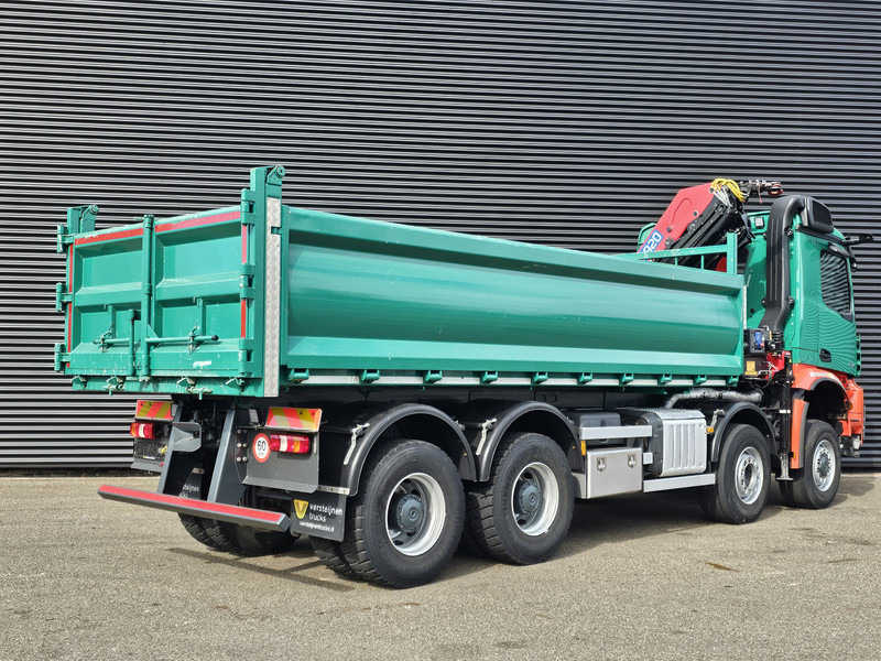 Mercedes-Benz AROCS 4145 / 8X6 / TIPPER + HMF CRANE - قلابات, شاحنة كرين: صور 3 Mercedes-Benz AROCS 4145 / 8X6 / TIPPER + HMF CRANE - قلابات, شاحنة كرين: صور 3