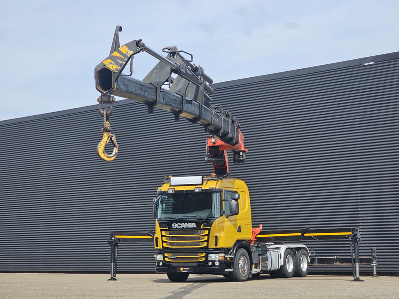 Scania G400 6x2 / PALFINGER PK 60002 / WINCH / BALLAST - شاحنات مسطحة, شاحنة كرين: صور 4 Scania G400 6x2 / PALFINGER PK 60002 / WINCH / BALLAST - شاحنات مسطحة, شاحنة كرين: صور 4