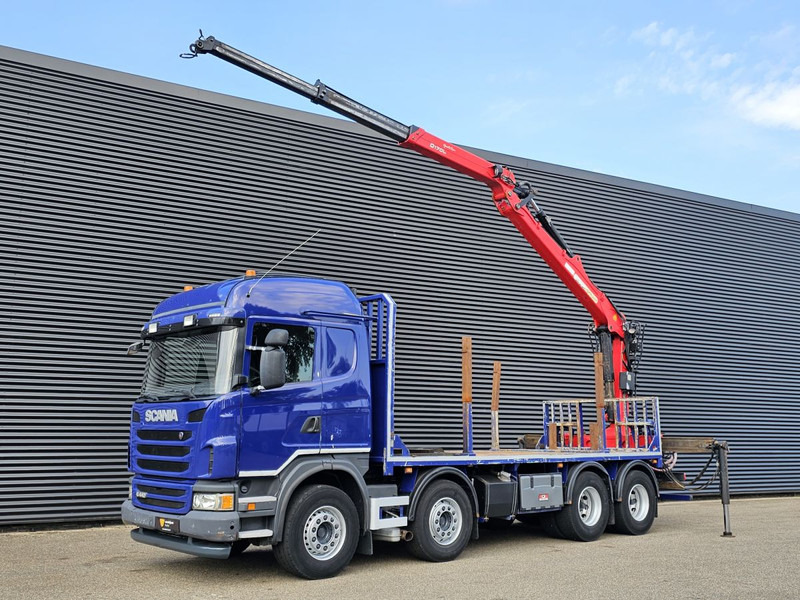 Scania G440 / RETARDER / 8x4 / PALFINGER-EPSILON CRANE - شاحنات مسطحة, شاحنة كرين: صور 1 Scania G440 / RETARDER / 8x4 / PALFINGER-EPSILON CRANE - شاحنات مسطحة, شاحنة كرين: صور 1