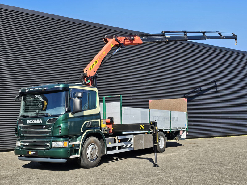 Scania P320 4x2 / PALFINGER PK14002 / CRANE/KRAN - شاحنات مسطحة, شاحنة كرين: صور 1 Scania P320 4x2 / PALFINGER PK14002 / CRANE/KRAN - شاحنات مسطحة, شاحنة كرين: صور 1