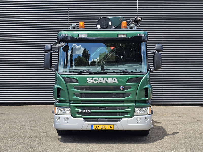 شاحنات مسطحة, شاحنة كرين Scania P410 / 6X2-4 / 21 t/m CRANE / KRAN: صور 9