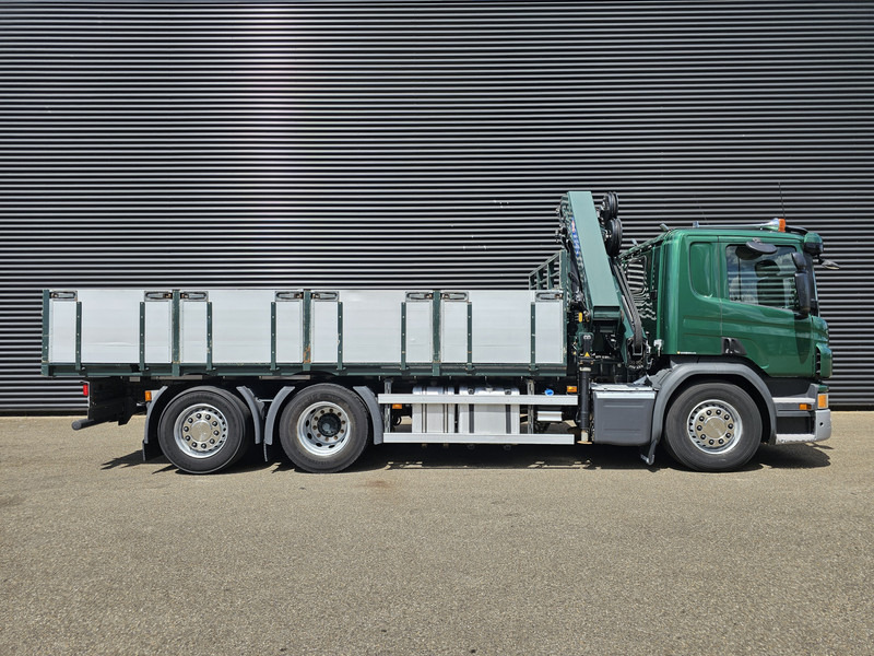 شاحنات مسطحة, شاحنة كرين Scania P410 / 6X2-4 / 21 t/m CRANE / KRAN: صور 8